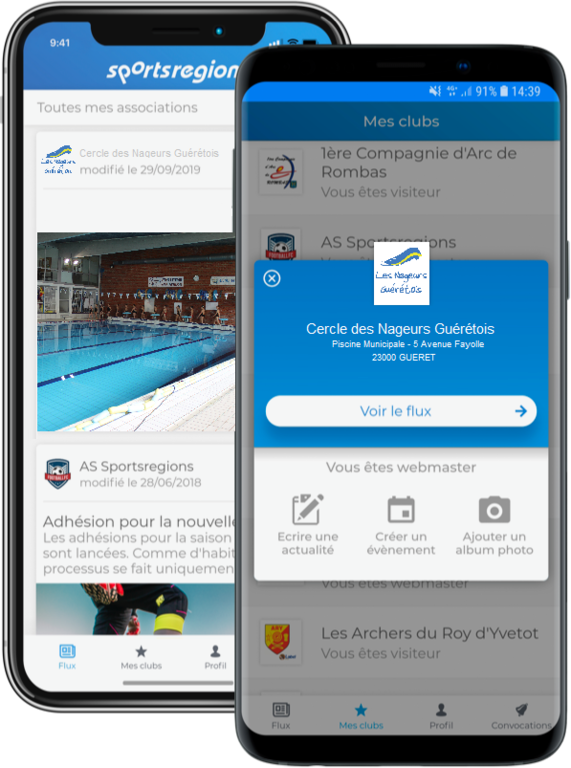 Le club dans votre poche...